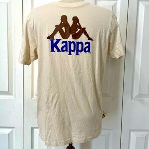 Kappa Beige T-Shirt with Logo Size Large